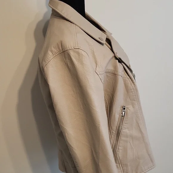 ANTHROPOLOGIE | BLANKNYC | 2X XXL | Life Changer Vegan Leather Zip Moto Jacket - Picture 14 of 17